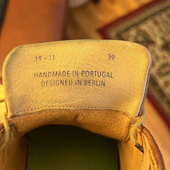 Atheist Shoes Das Cognac Boot Size 39 - Picture 2 of 3